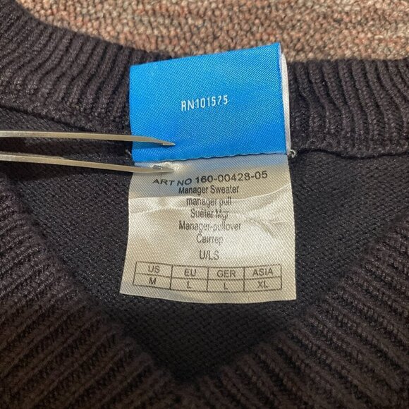 Burger King Manager Sweater Mens Size M Medium Black Spell Out Logo Pullover - Picture 7 of 13